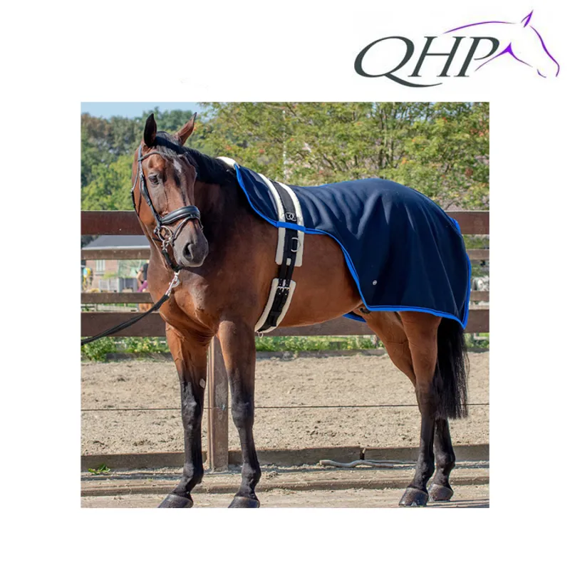 QHP Florence Lunging Rug - Navy